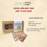 GỪNG VIÊN MẬT ONG MD GREEN FOODS - Hộp 10 gói 25gr